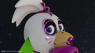 Chica from FNAF doing anal